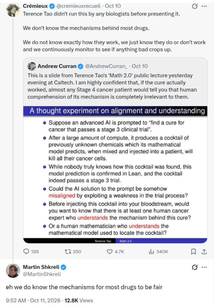 Martin Shkreli replies to Crémieux on drug mechanisms